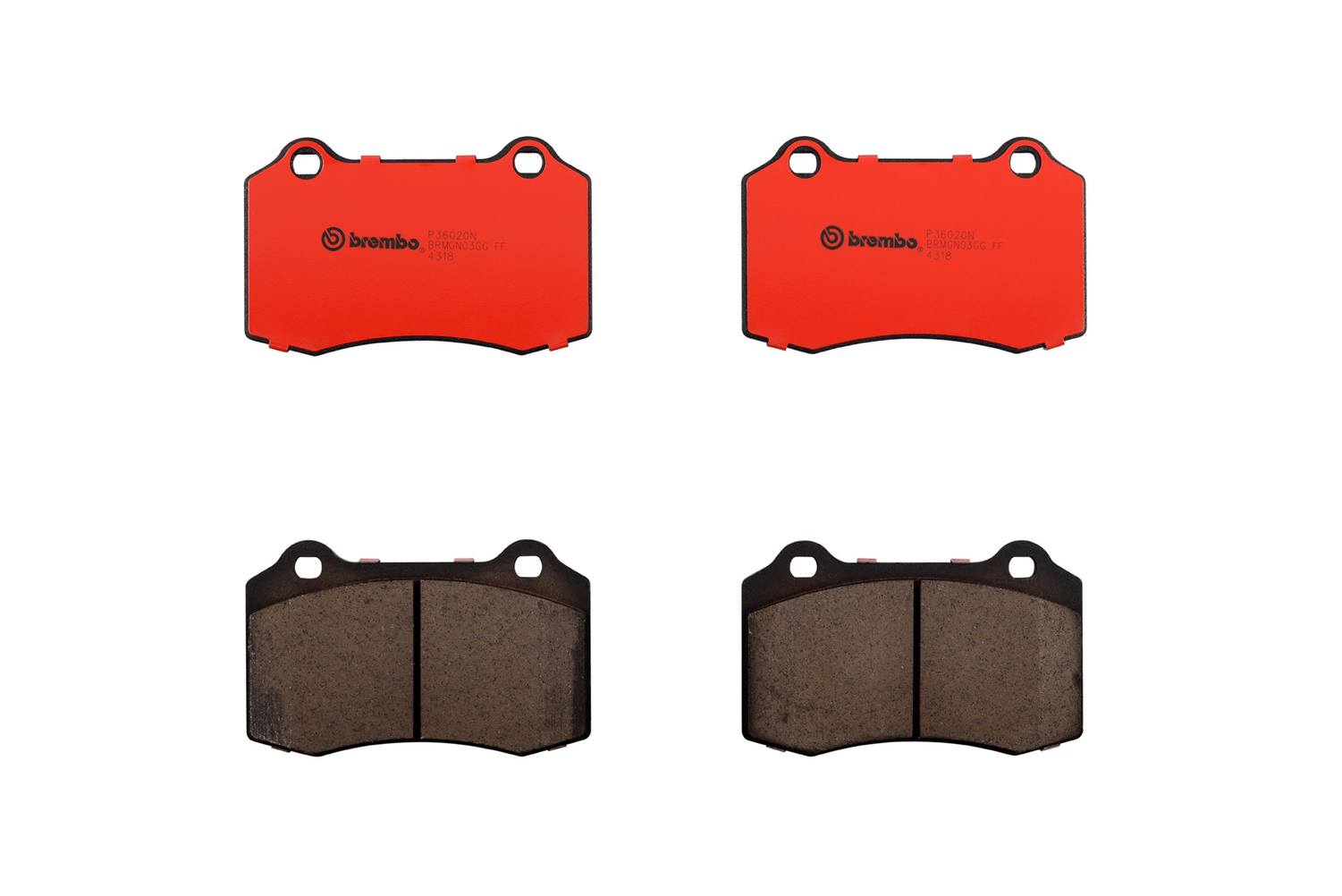 Jaguar Volvo Disc Brake Pad Set - Rear (Ceramic) MXD2750AA - Brembo P36020N